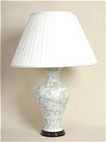 ALEXANDERS  34 CM LIME DRAGON FISHTAIL LAMP